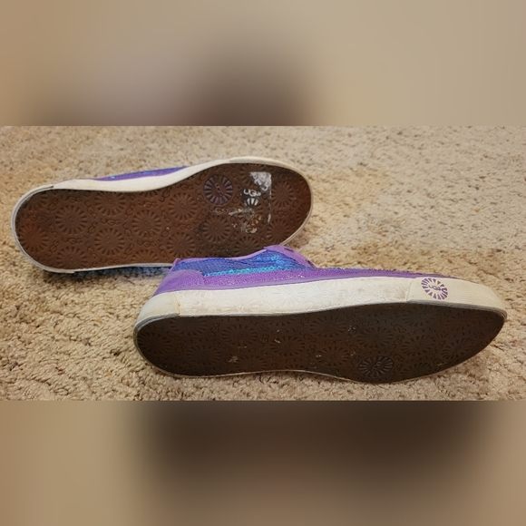 Ugg Laela Sequin Purple and Blue Mermaid Slip on Shoes size 8 - Picture 5 of 7
